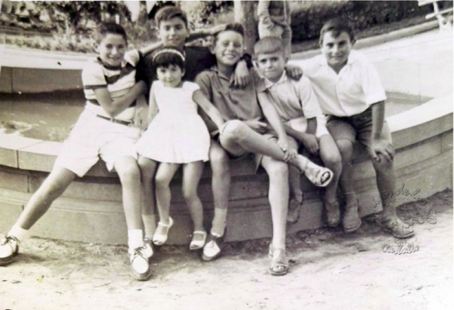 1957 - De nios en el estanque